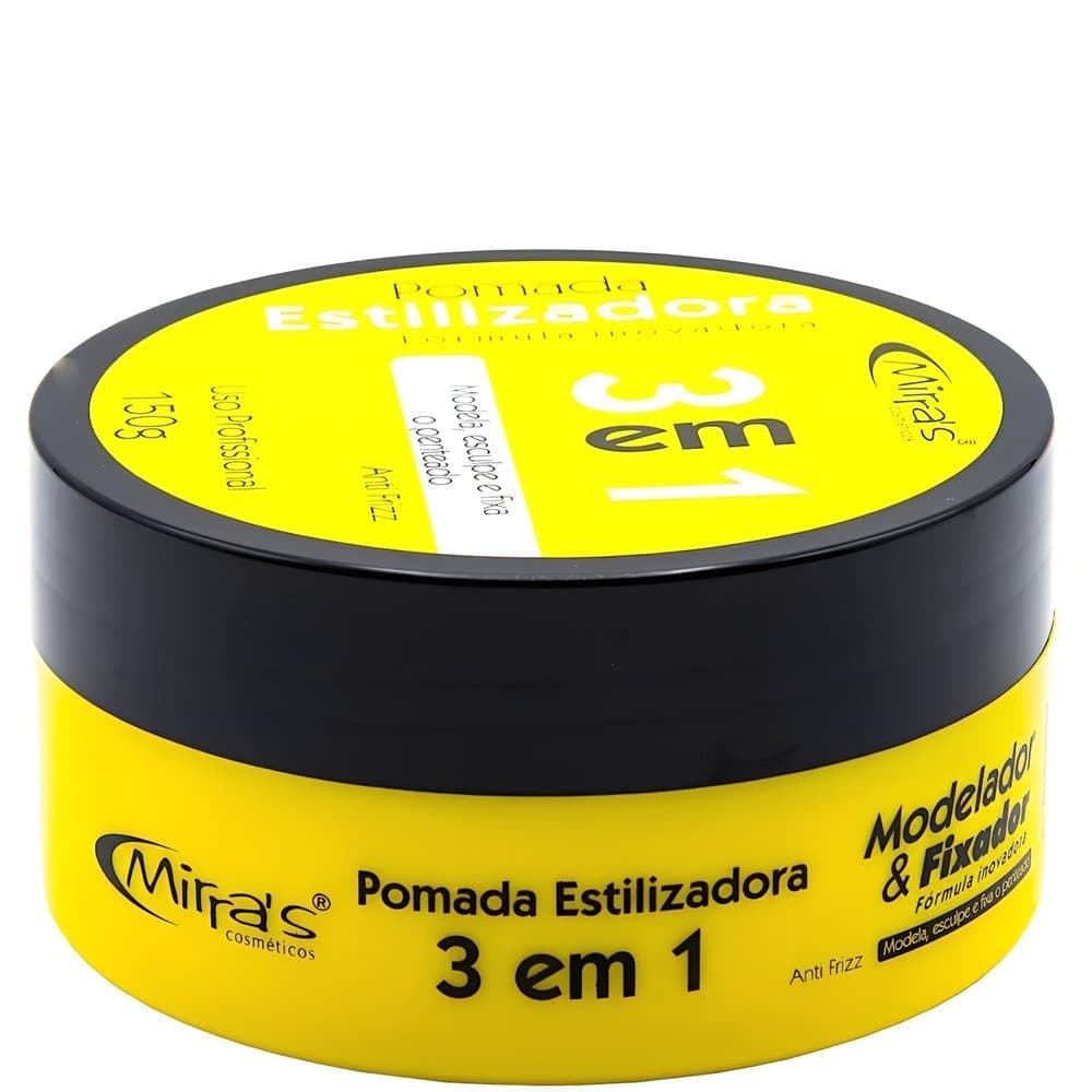 Mirras Pomada Modeladora Cabelo Anti Frizz 3 em 1 150g