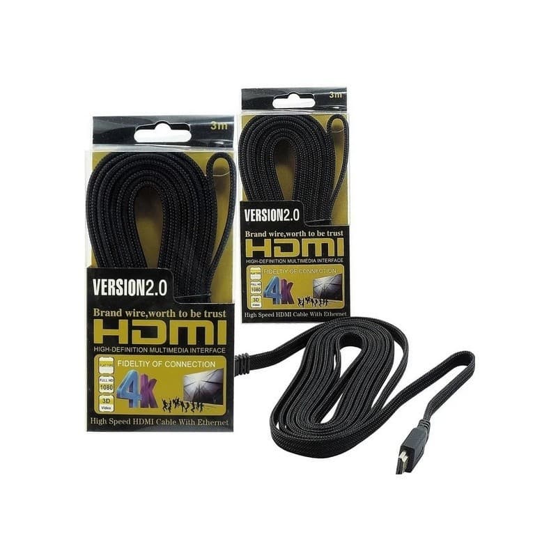 Cabo Hdmi Version 3.0 4k - Hdtv - 3 Metros P/ Smartv Xbox