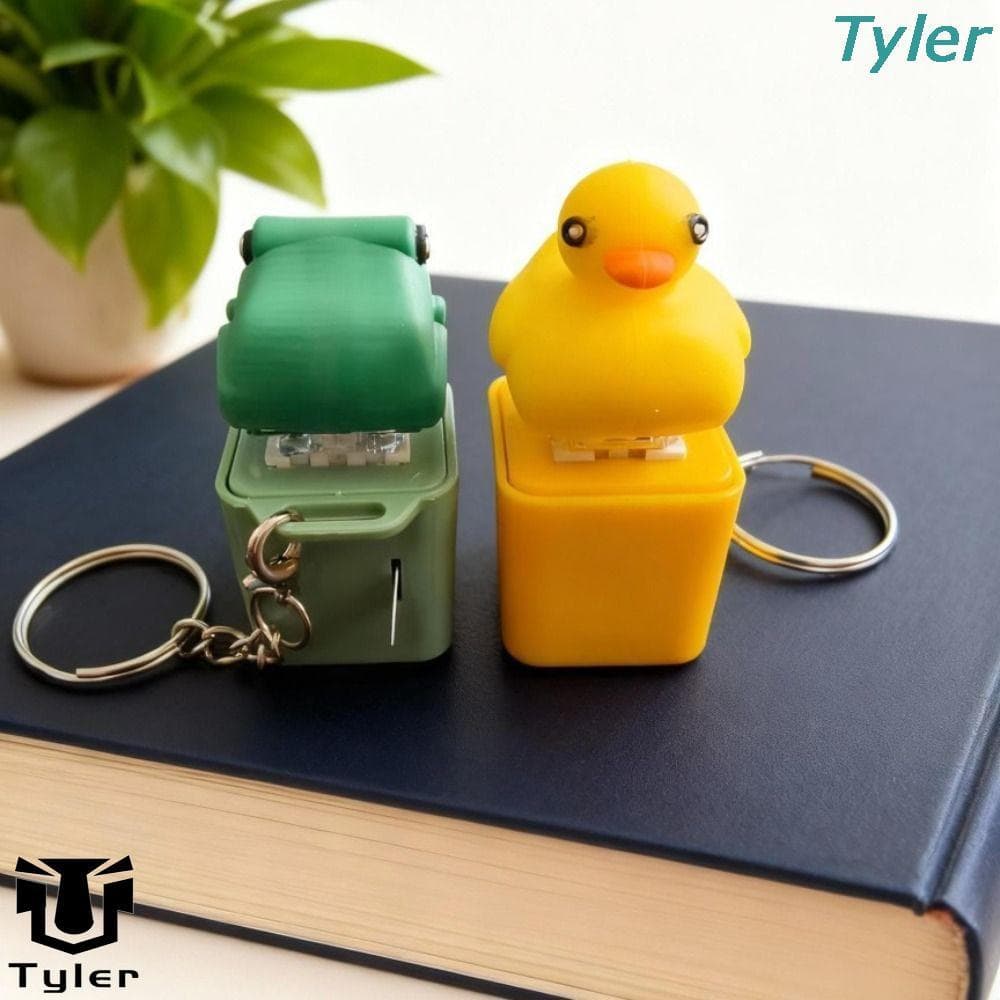 Chaveiro TYLER Croaking Frog Duck , Recarregável Com Luz LED Sapo Choroando Brinquedo Fidget , Bugiganga