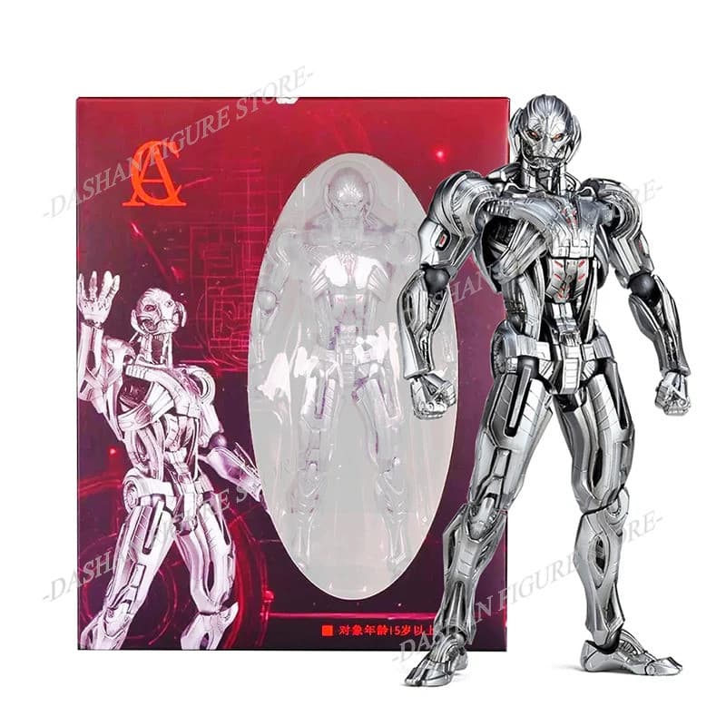 Figura de Ação Revoltech Ultron Kaiyodo Incrível Yamaguchi No.002 Coleção de Brinquedos Modelo Avengers Boneco de Anime