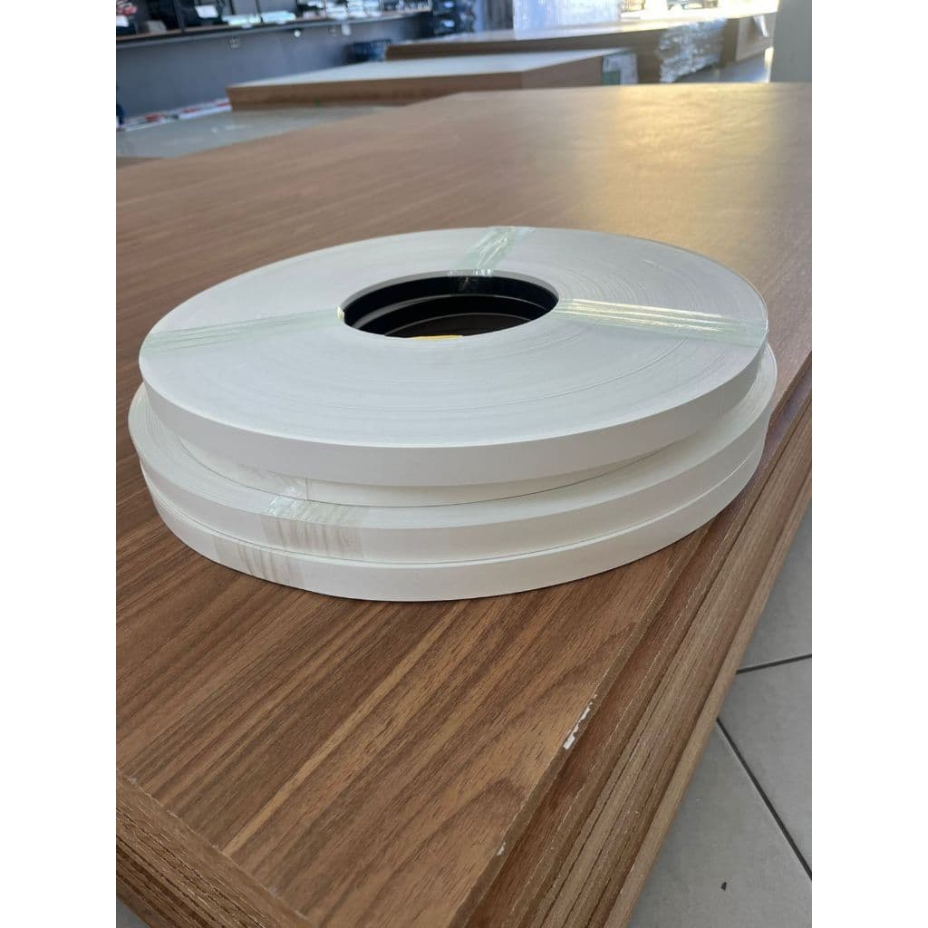 Fita De Borda 22mm 0,45 Branco TX  Acabamento Mdf 15mm e 18mm 200 Mts