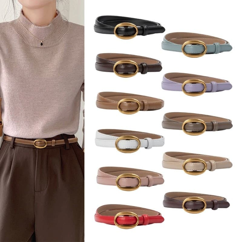 Cinto Feminino Elegante Estone Versátil Cintura Trajes Profissionais