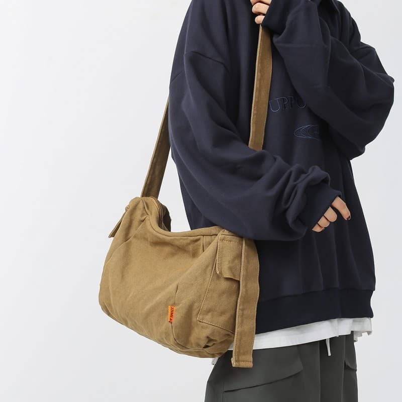 Estudante Retro bolsa de ombro ins classe bolsa de lona bolsa de ombro masculino grande capacidade saco do mensageiro te