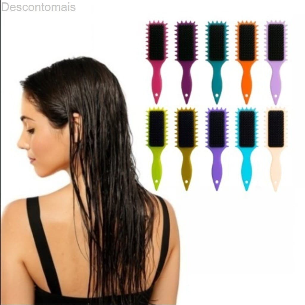 Kit 10 Escovas de Fitagem Sortidas – Modelagem Perfeita e Definição dos Cachos9F8V
