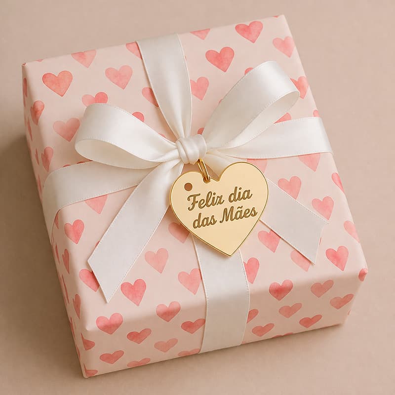 Kit Tag Dia das Mães em Acrílico Espelhado
