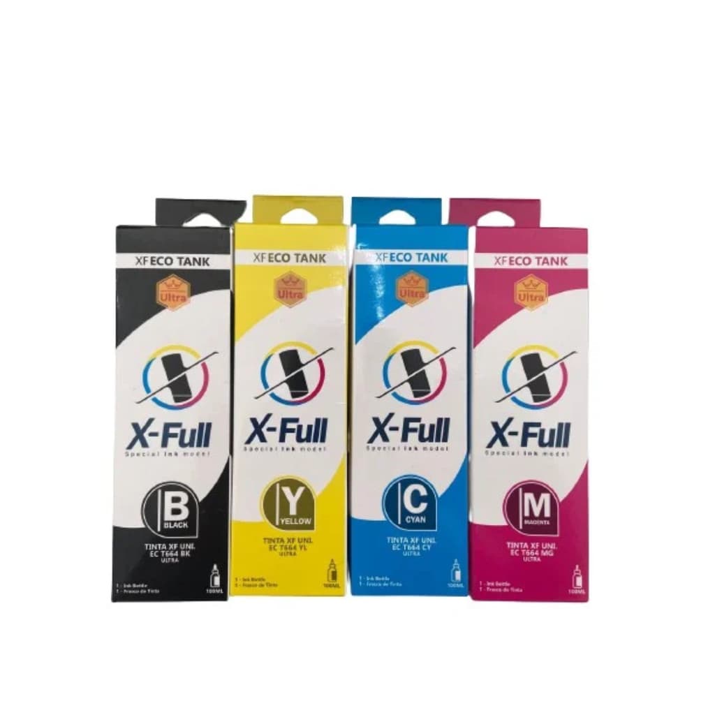 kit Tinta Compatível  Epson T664 Ecotank 100ml X-FULL