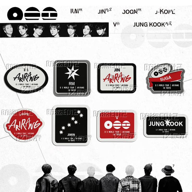 Kpop Idol   "  " Japão Tour Broche De Acrílico PP Clipe De Planejador Criatio
