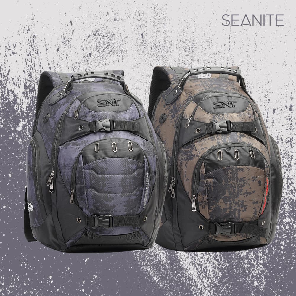 Mochila Laptop Escolar Seanite Masculina Camuflada Resistente Grande Juvenil by Seanite