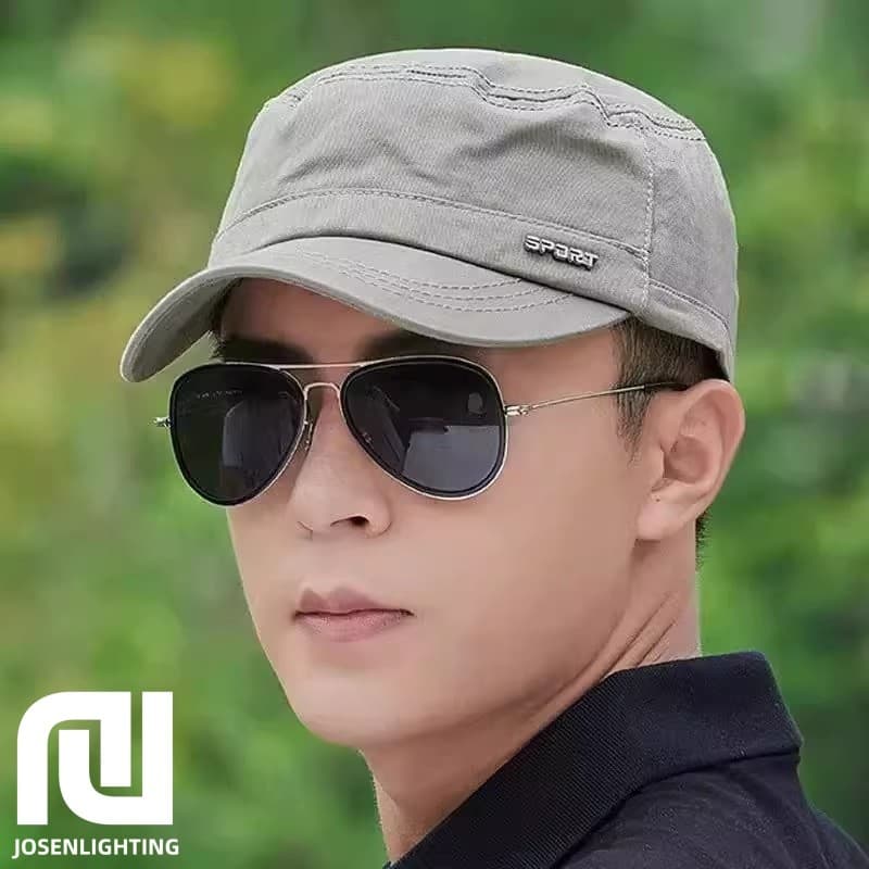Chapéu masculino primavera outono aba curta plana boné Casual All-Match outono inverno protetor solar quatro estações no