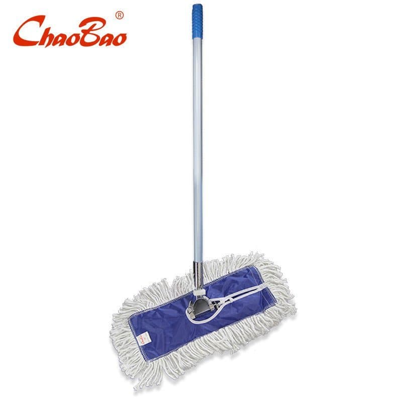 Mop de pó padrão Chaobao C-009 de 60cm com fio de algodão absorvente para remoção de poeira em áreas de passagem.