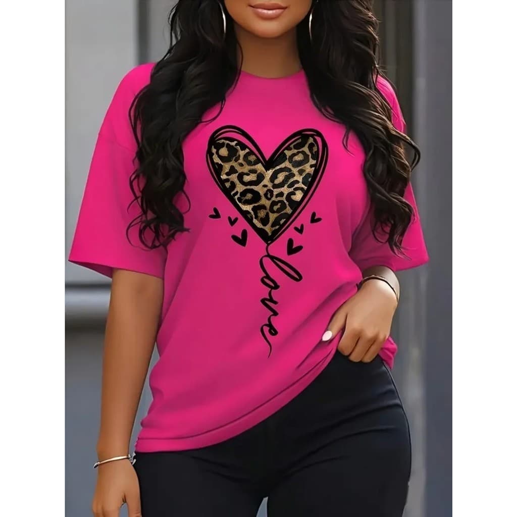 Camiseta Feminina Oversized Premium – Estampa Moderna e Conforto no Dia a Dia