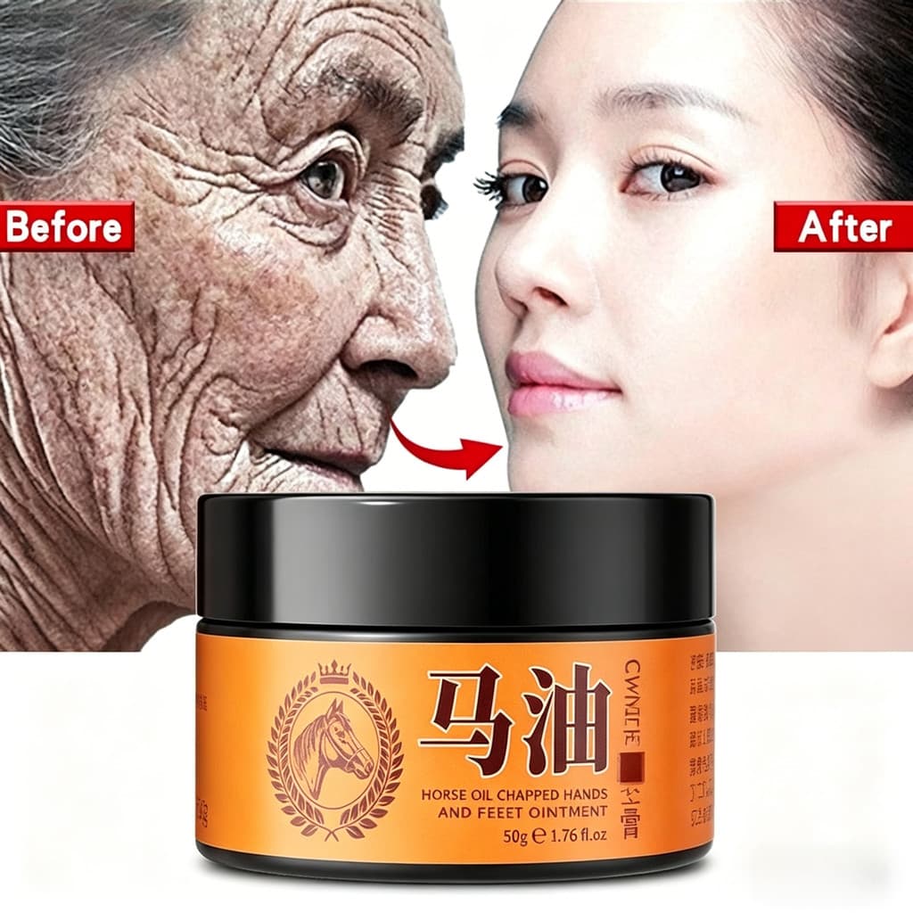 Creme hidratante óleo de cavalo removedor de rugas faciais mais firme, a elevação anti-envelhecimento remove linhas fina