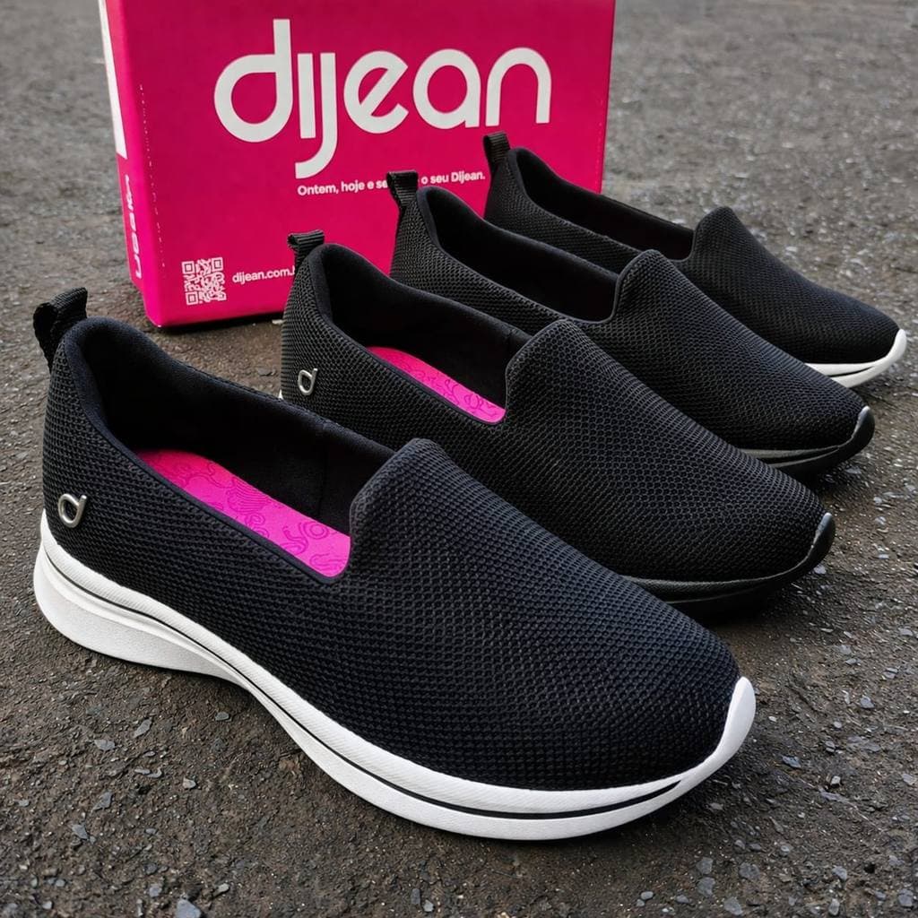 TENIS FEMININO DIJEAN ORTOPÉDICO SLIP ON CONFORTO LEVE