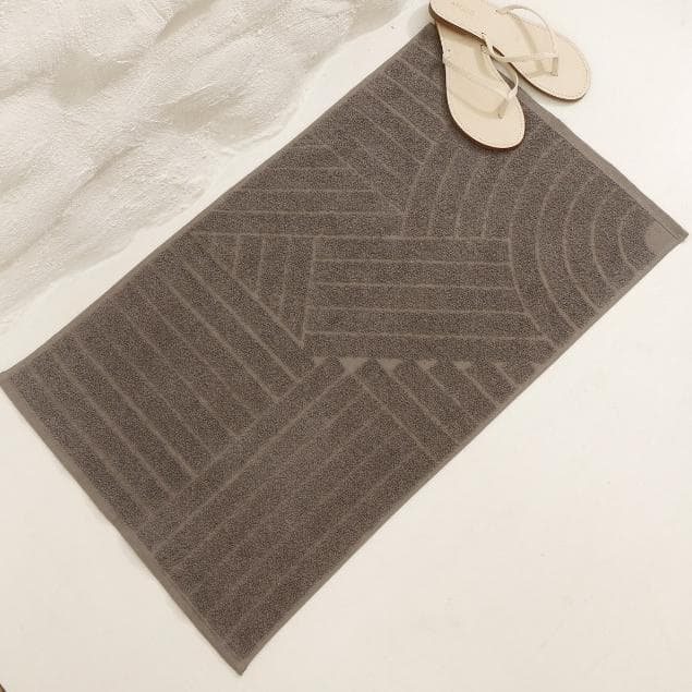Toalha de Piso Tapete Para Banheiro Luxo Gaia Felpudo Grosso Grande 45x75 cm