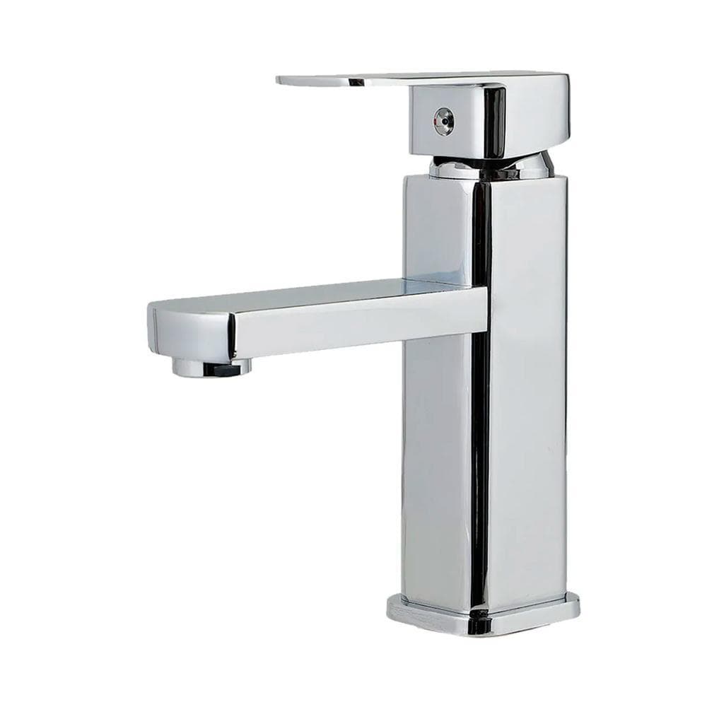 Torneira Para Banheiro Misturador Monocomando Baixa Madeira Pingoo - Prata