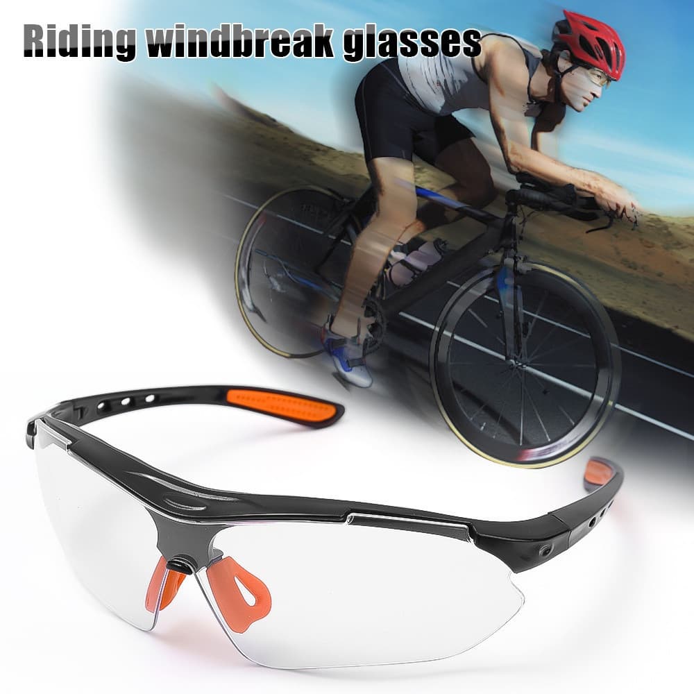 Óculos de Ciclismo Transparentes à Prova de Vento para Homens e Mulheres Acessórios de Esportes ao Ar Livre à Prova de A