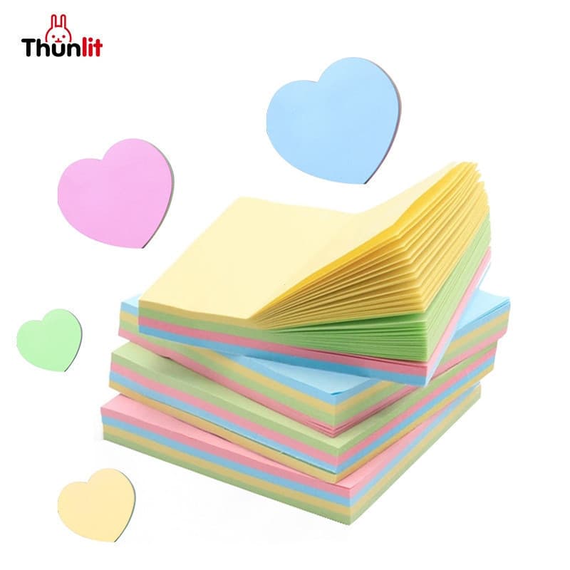 Thunlit Sticky Notes 100 Folhas 4 Cores Quadradas para Uso em Escritório e Escola
