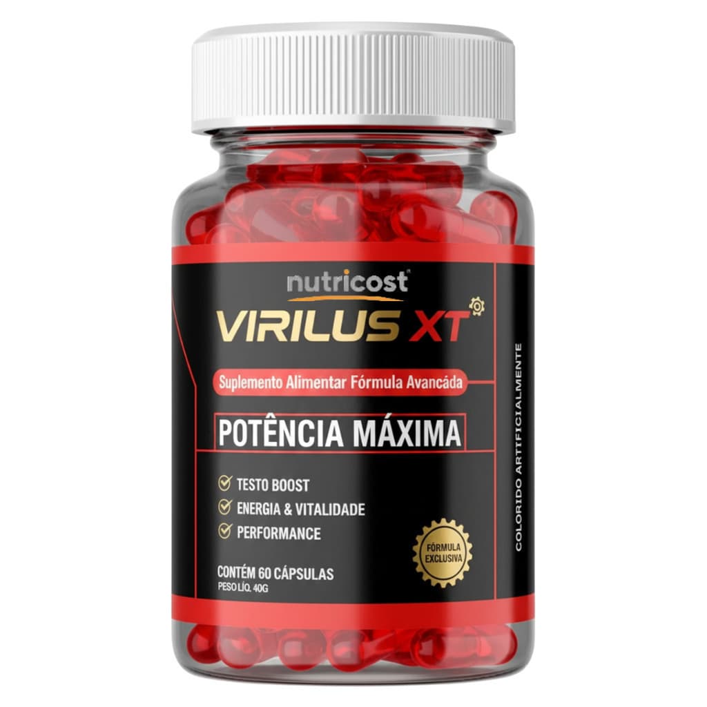 1 Virilus XT 60 caps Fórmula avançada - Mais energia no dia a dia Masculino