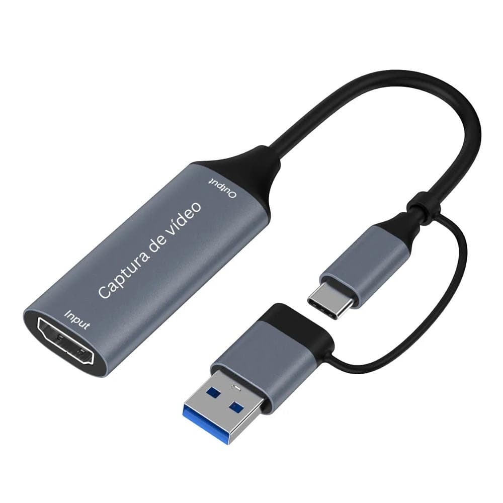 Placa De Captura De Vídeo Externa Hdmi Usb-c 4k 60fps