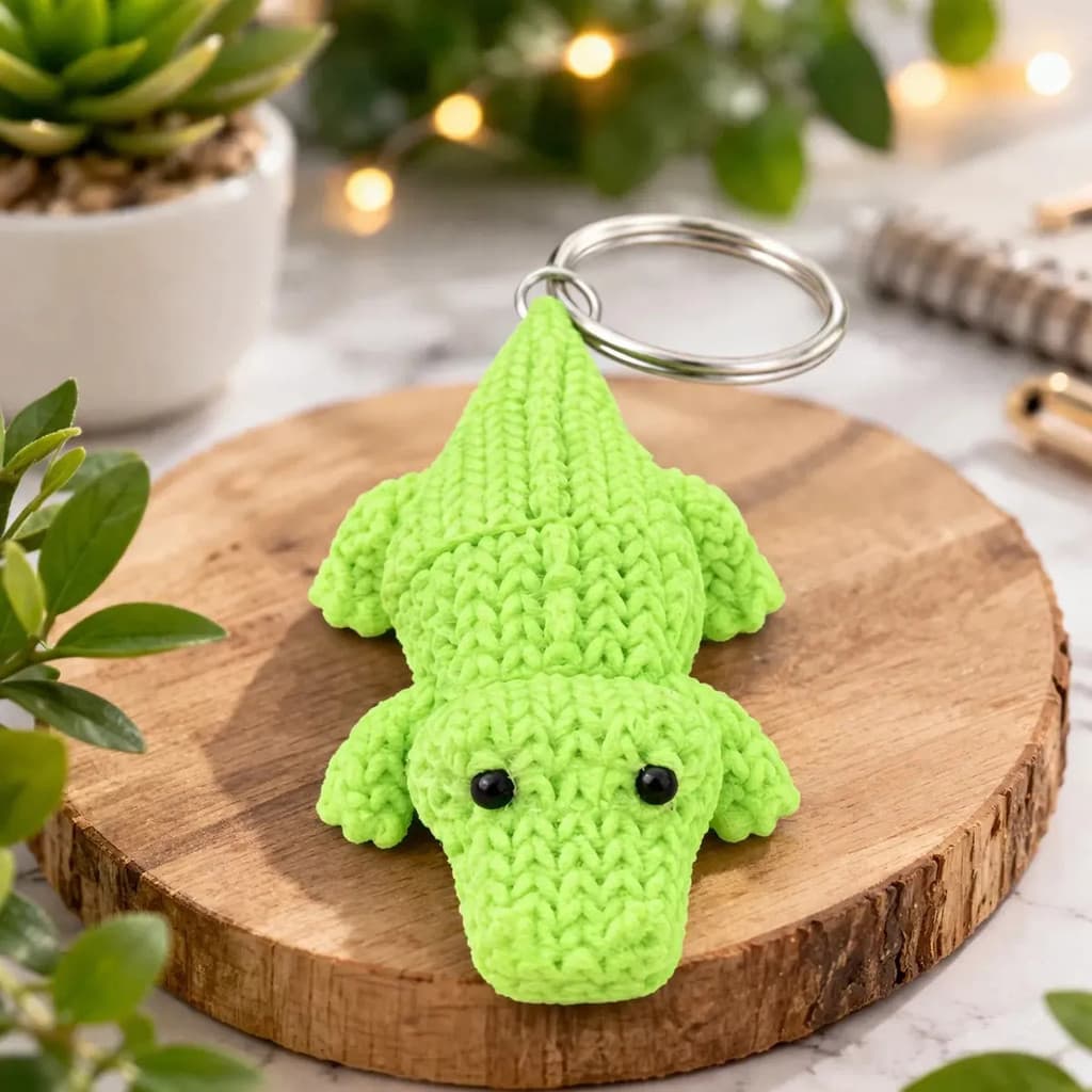 Mini Jacaré Articulado 3D: O Chaveiro Perfeito para Presentear e Colecionar