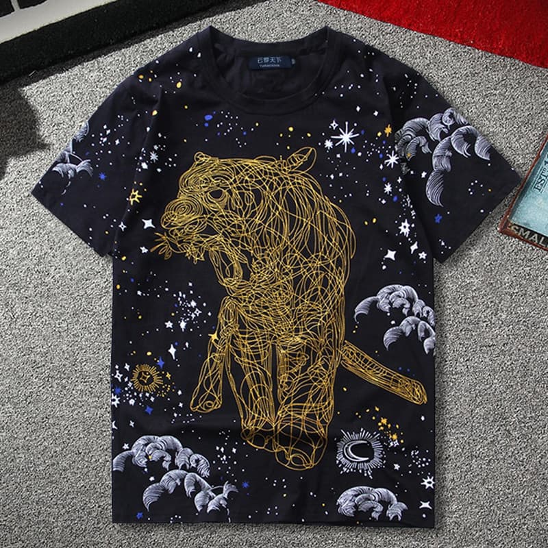 Extra grande tamanho extra grande verão Street Wear gordo especial solto topo 160 peito em torno do pescoço meia manga c