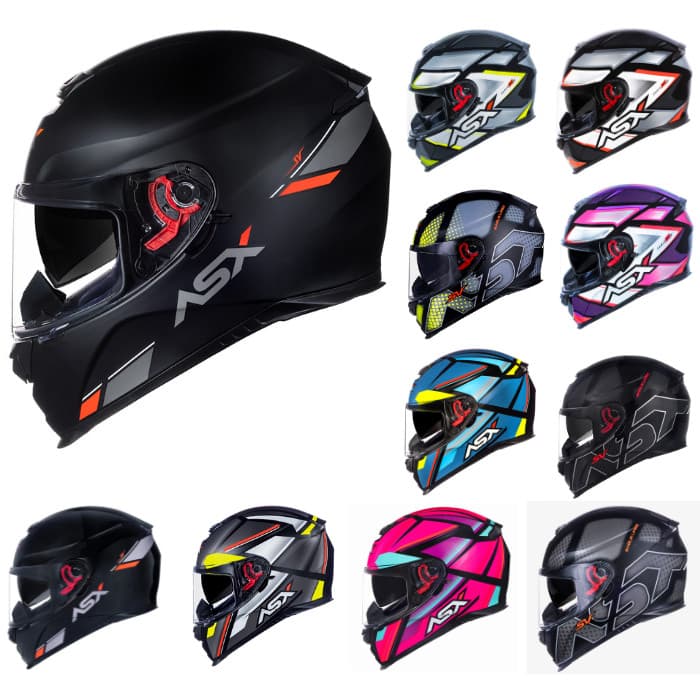 Capacete Masculino Feminino Asx Eagle Sv Diversos Graficos Com Oculos Interno