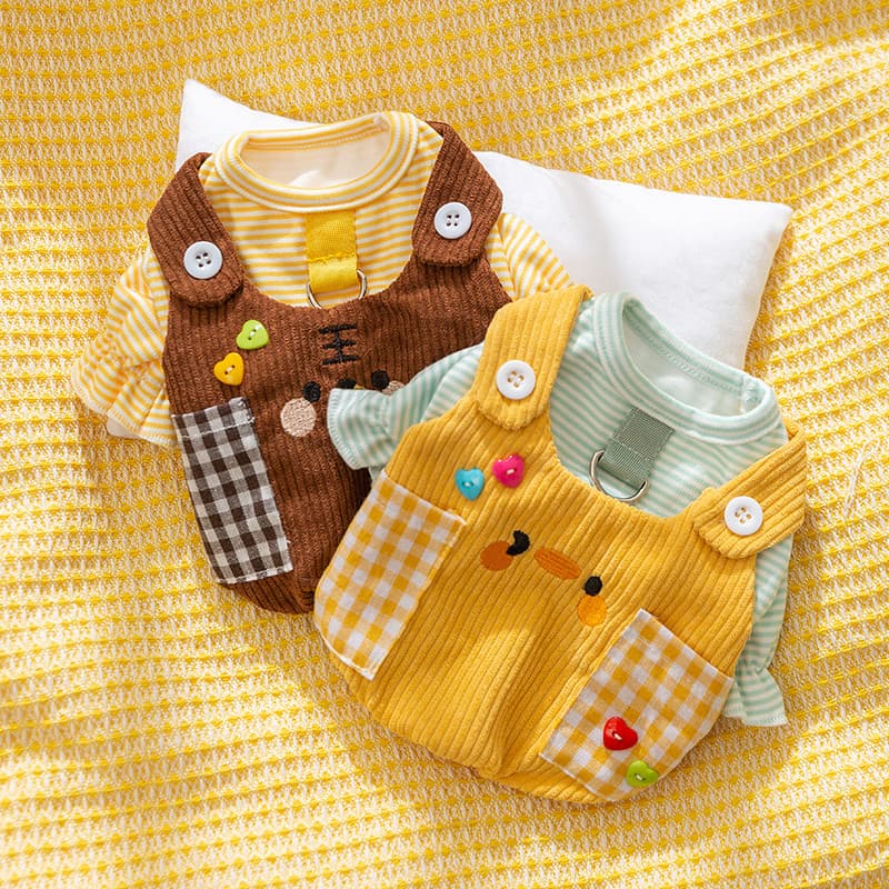 Filhote de cachorro roupas para cães primavera outono estilo gato primavera roupas estilo fino Bichon Teddy Schnauzer ma