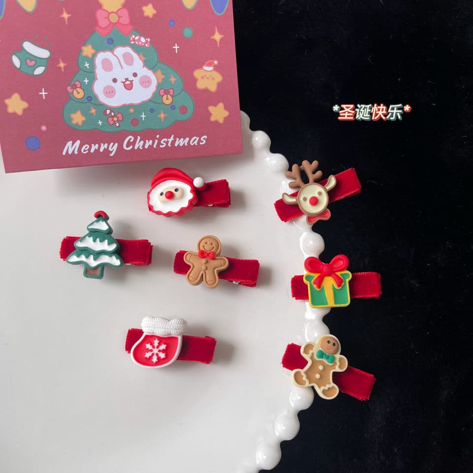 Animal de estimação ano novo hairpin gato cão hairpin Teddy Yorkshire árvore de natal boneco de neve bonito clipe de nat