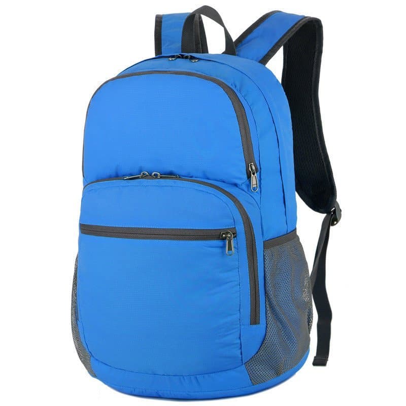Mochila esportiva de viagem com troca de logotipo, mochila dobrável para atividades ao ar livre, armazenamento prático,
