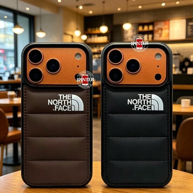 High-end Macio Toque Para Baixo Jaqueta Puffer Caso iPhone 17 16 15 14 13 12 11 Pro Max Na Moda