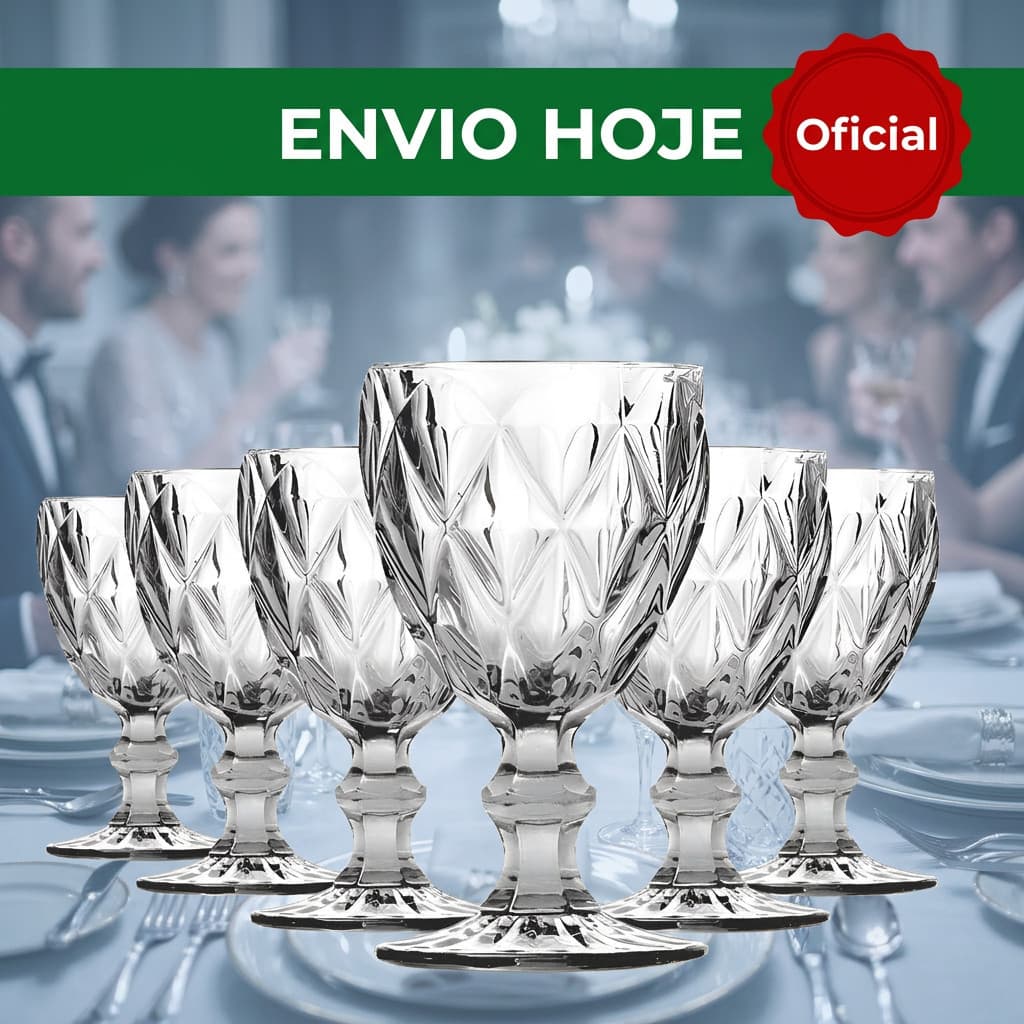 Jogo de Taças Diamante 325 ml: Elegância e Sofisticação para sua Mesa