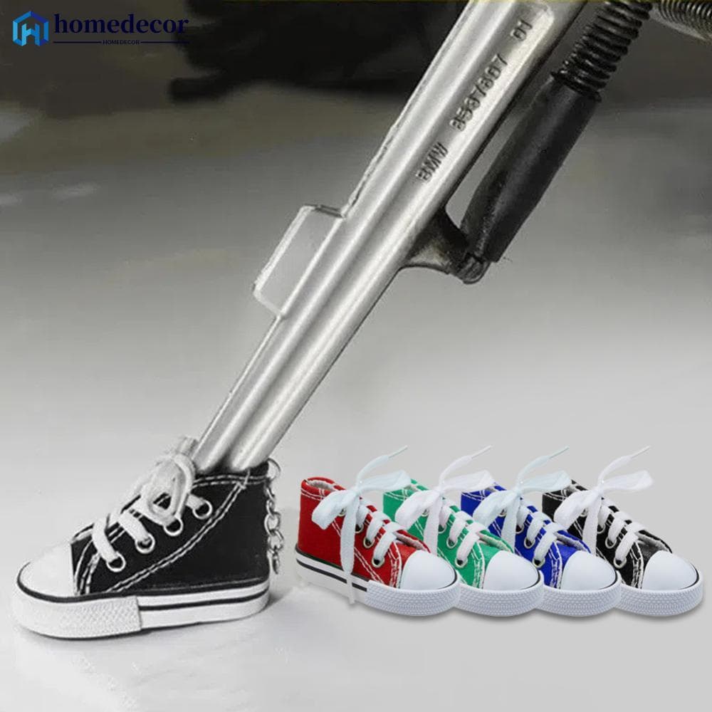 Homedecoração 1Pc 7.5cm Suporte Lateral Da Motocicleta Sapatos De Lona Bicicleta Kickstand Almofada Pé Capa Acessórios C