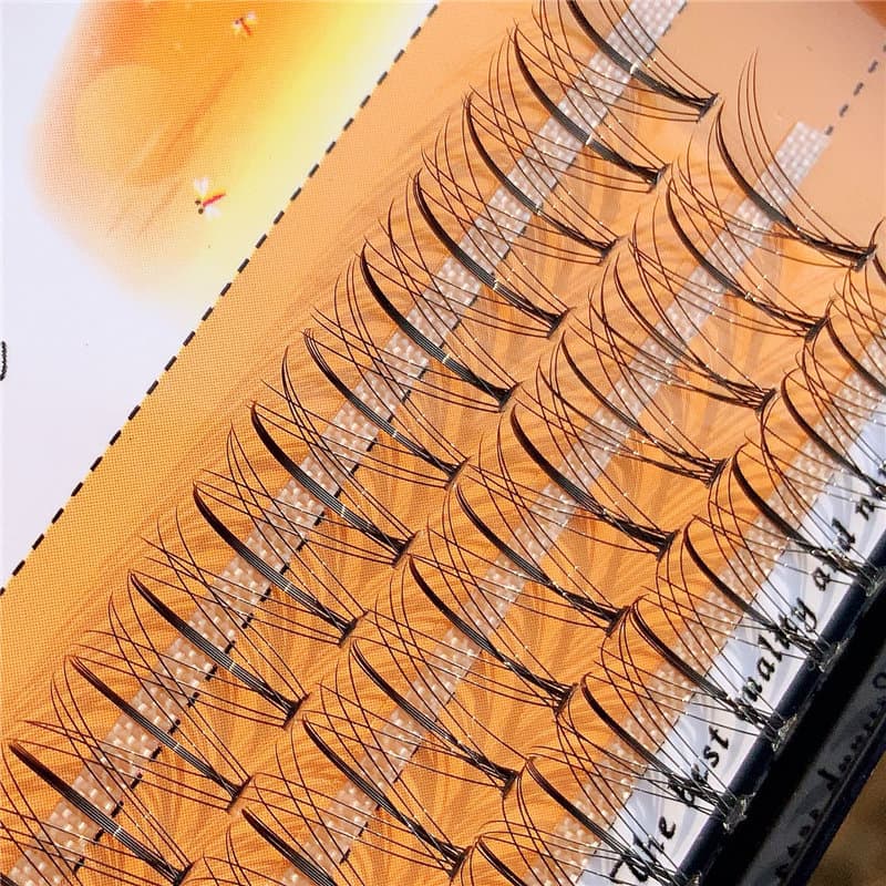 Cílios postiços segmentados de cabelo de fada de 12 mm de espessura Cílios sanduíche Barbie
