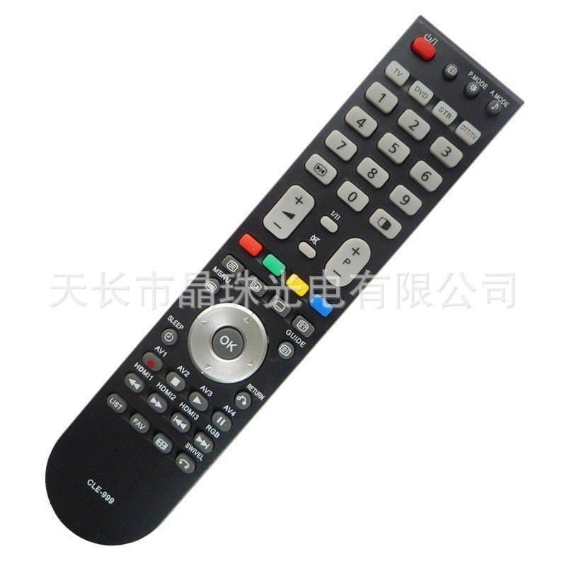 Compatível com controles remotos de TV Hitachi CLE-998, CLE-999, CLE-993, CLE-1002.