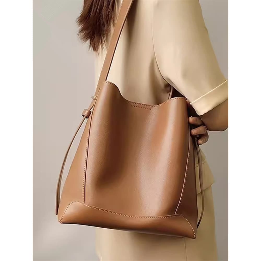 Bolsa 2026 novo estilo bolsa feminina All-Match moda feminina bolsa de ombro de grande capacidade bolsa balde bolsa mens
