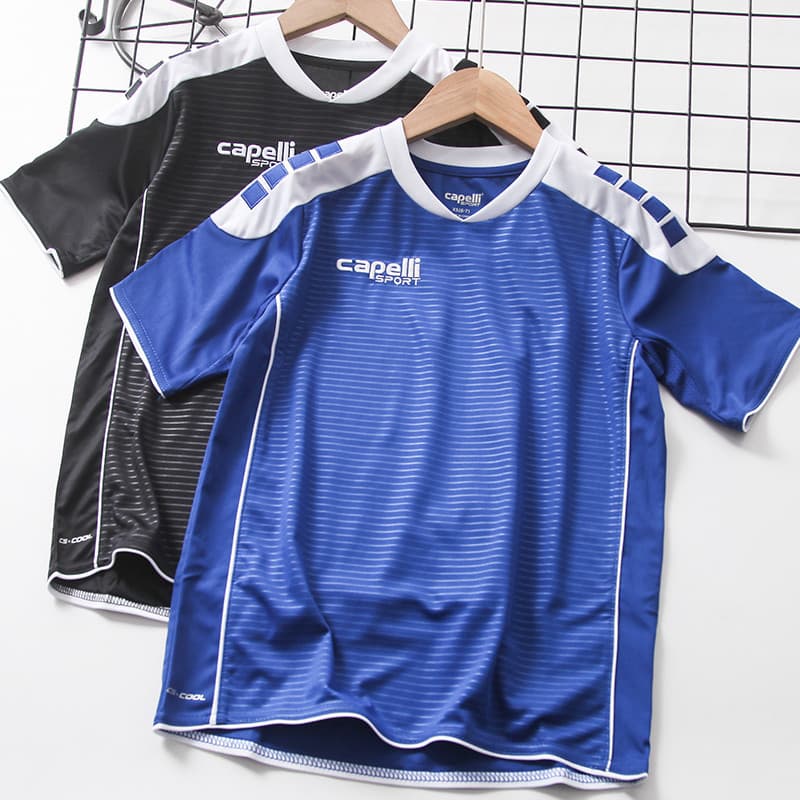 Comércio exterior pedido Original roupas infantis verão manga curta camiseta meninos estilo fino de secagem rápida espor