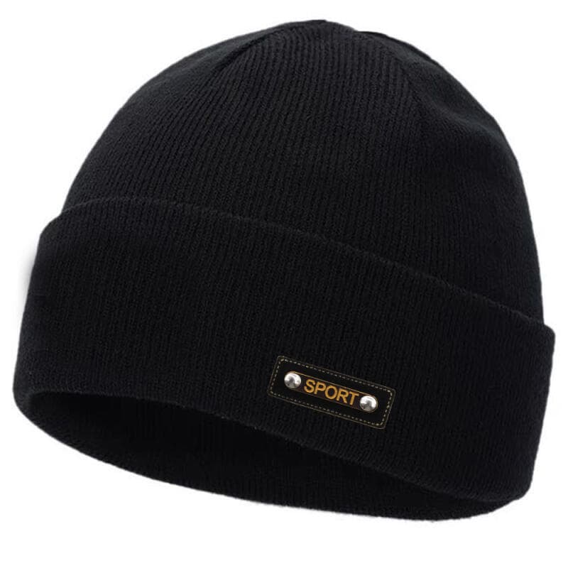 Chapéu de Inverno da Moda, Boné de Lã Versátil, Boné de Tricô Quente para o Frio, Feminino