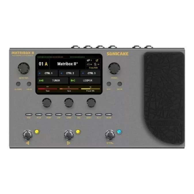 Pedaleira Sonicake Matribox 2 Guitarra Violão Baixo Efeitos Cor Cinza-escuro