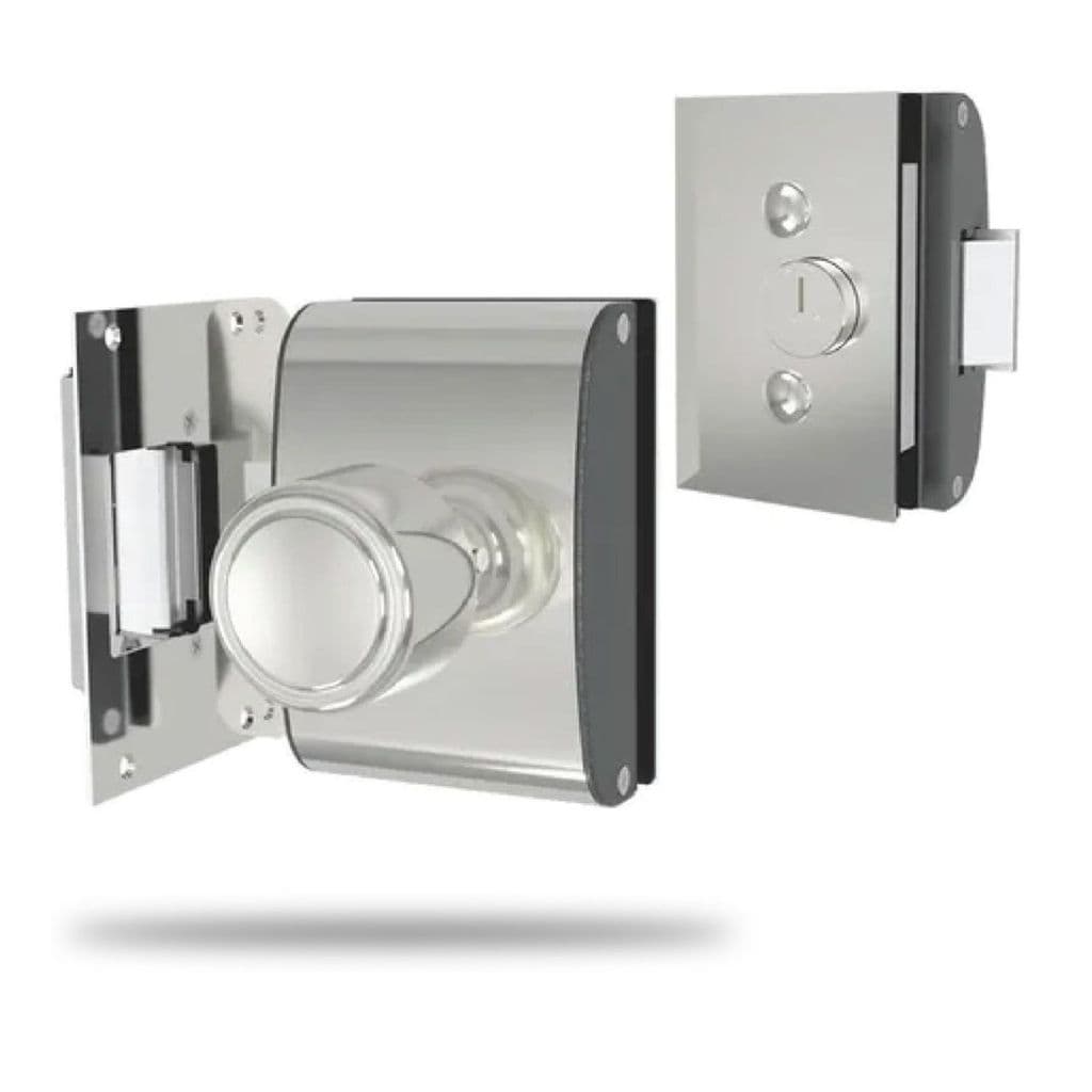 Fechadura Elétrica AGL PV200R1I Porta de Vidro Recorte Interno CZ Automática Original Alta Durabilidade Instalação Fácil