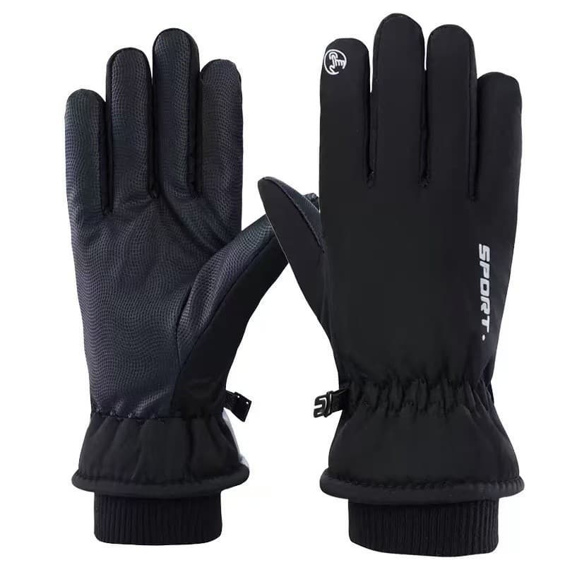 Luvas Impermeáveis De Inverno Com Tela Sensível Ao Toque De Lã Antiderrapante Quente De Dedo Inteiro Bicicleta