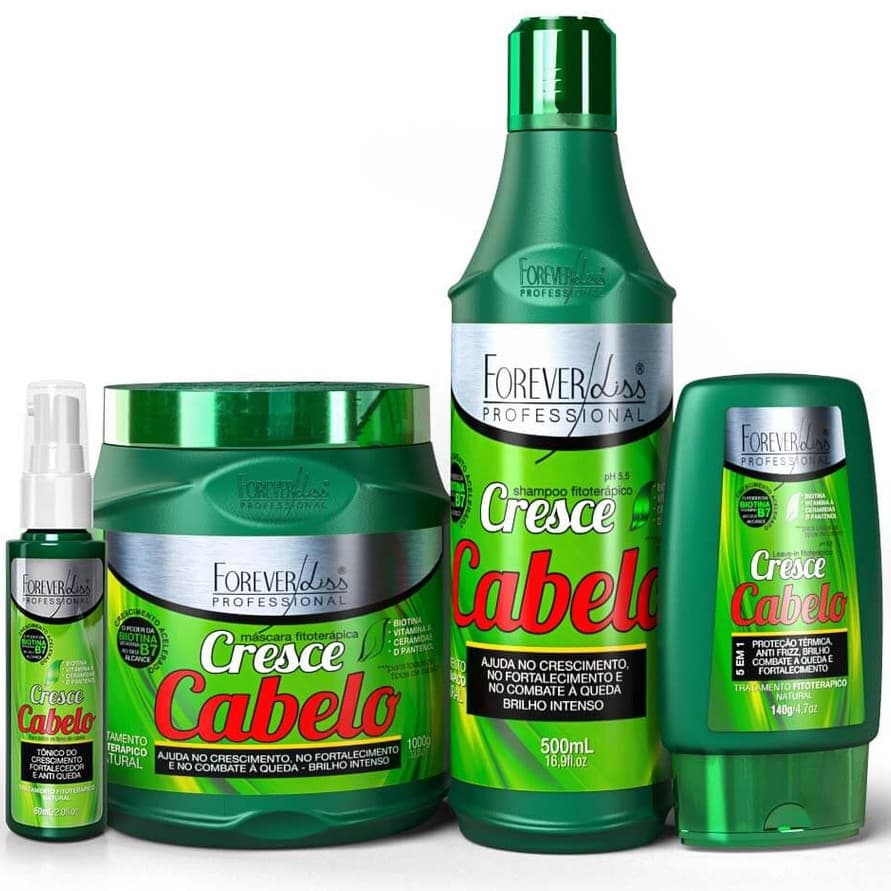 Kit Cresce Cabelo Completo Grande Forever Liss 100% Original