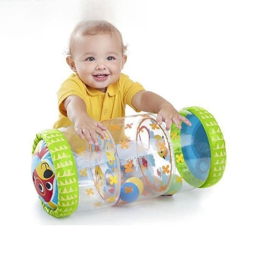 Brinquedo Inflável Do Rolo Rastejamento Bebê Líquido De Limpeza , Com Tambor De Infantil Sino , Educação Precoce PVC