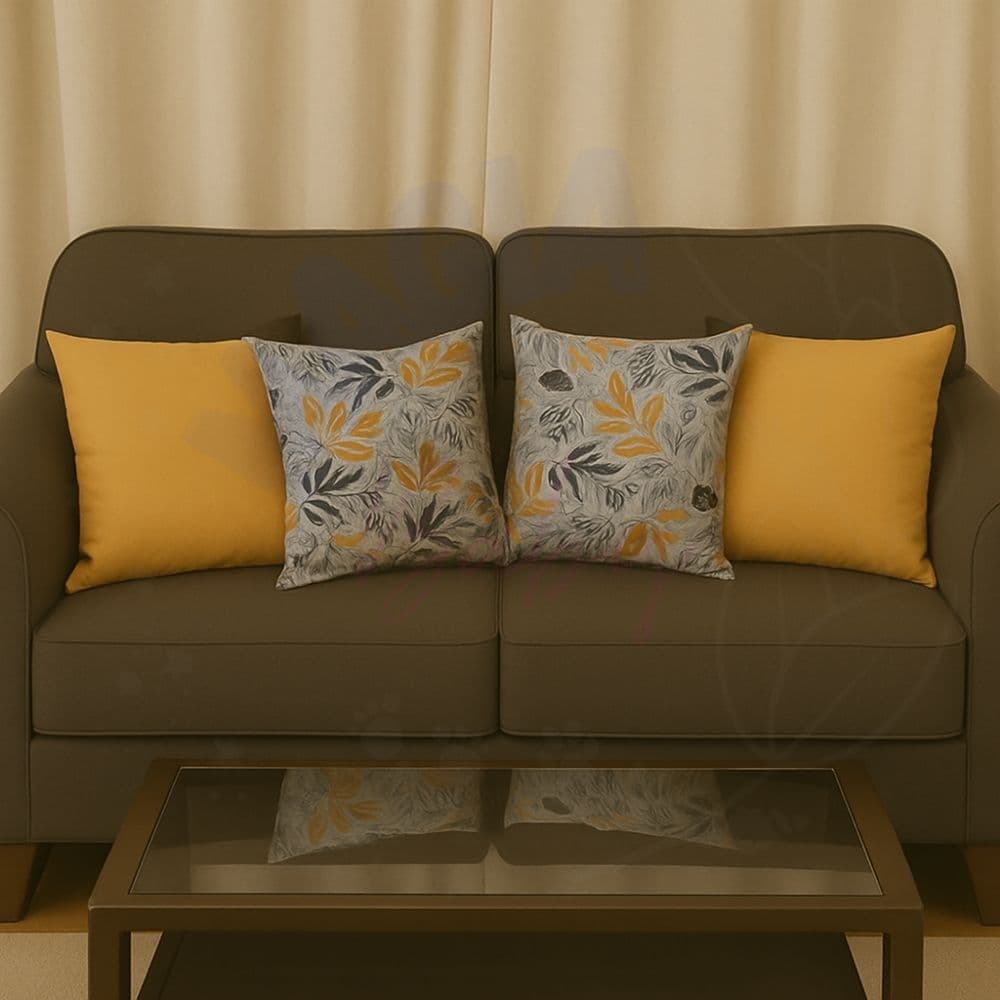 Almofadas 4 Peças para Sofá e Cama | 45x45 cm com Zíper e Enchimento