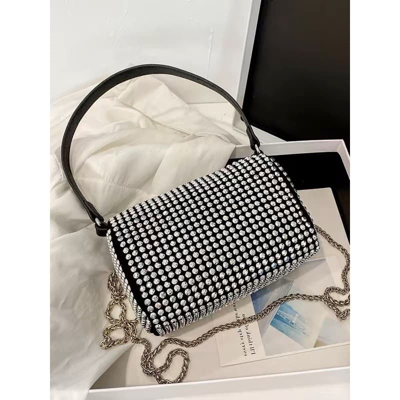 bolsa de mão Bolsa de ombro Pequena/Nova De Diamantes Incrustados JH1001