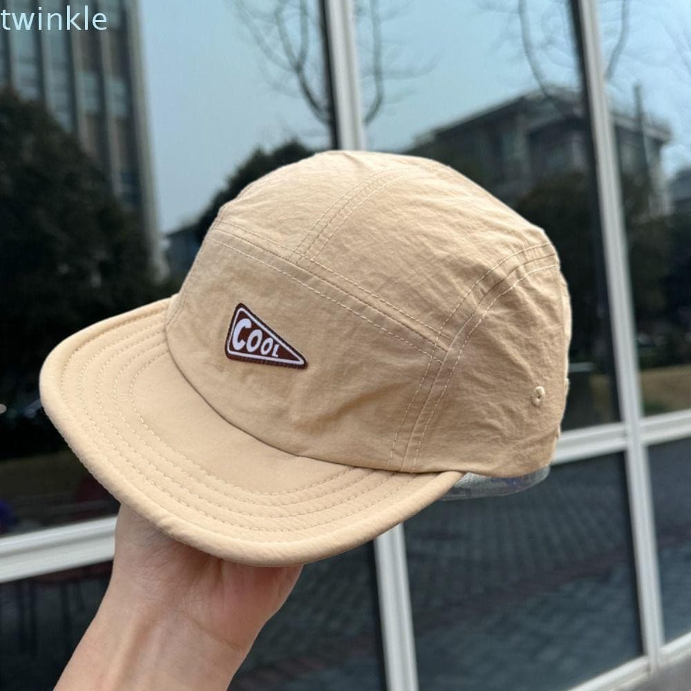 Chapéu De Beisebol De Aba Curta TWINKLE , Boné Com Letras Estilo Coreano Protetor Solar Bico De Pato Casual De Cor Sólid