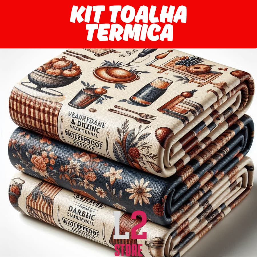 KIT 3 Toalhas de Mesa Estampas Lindas Aleatórias PVC 4 ou 6 Lugares Impermeável
