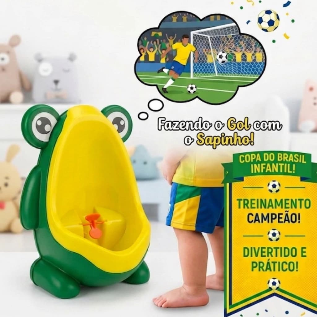 Mictório Infantil Menino Coleção Brasil Treinamento Desfralde Envio Rápido