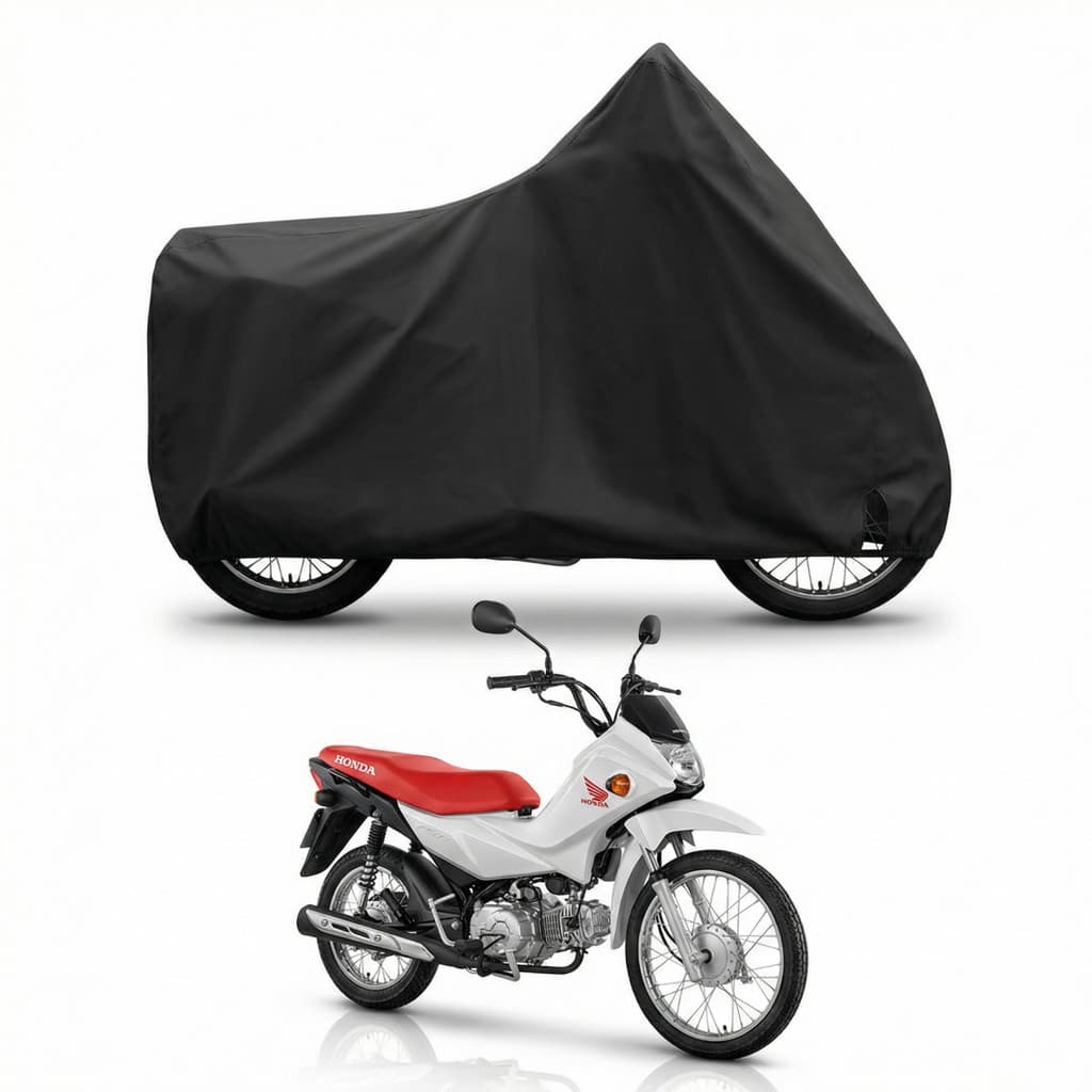 Capa Cobrir Moto Anti Risco Proteçao Uv Impermeável Para Honda Pop 100 / 110