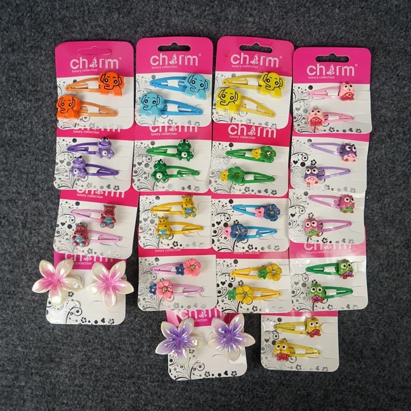 MB4 crianças dos desenhos animados acessórios de cabelo bonito moda pequenos acessórios grampos de cabelo cartões de que