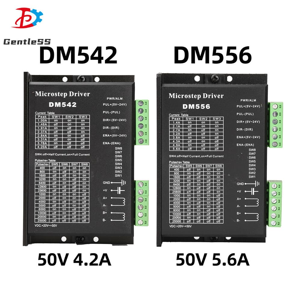 Driver De Motor Digital DM542 DM556 DSP Para Motores De Passo Da Série 42 E 57 DC20-50V 4.2A 5.6A